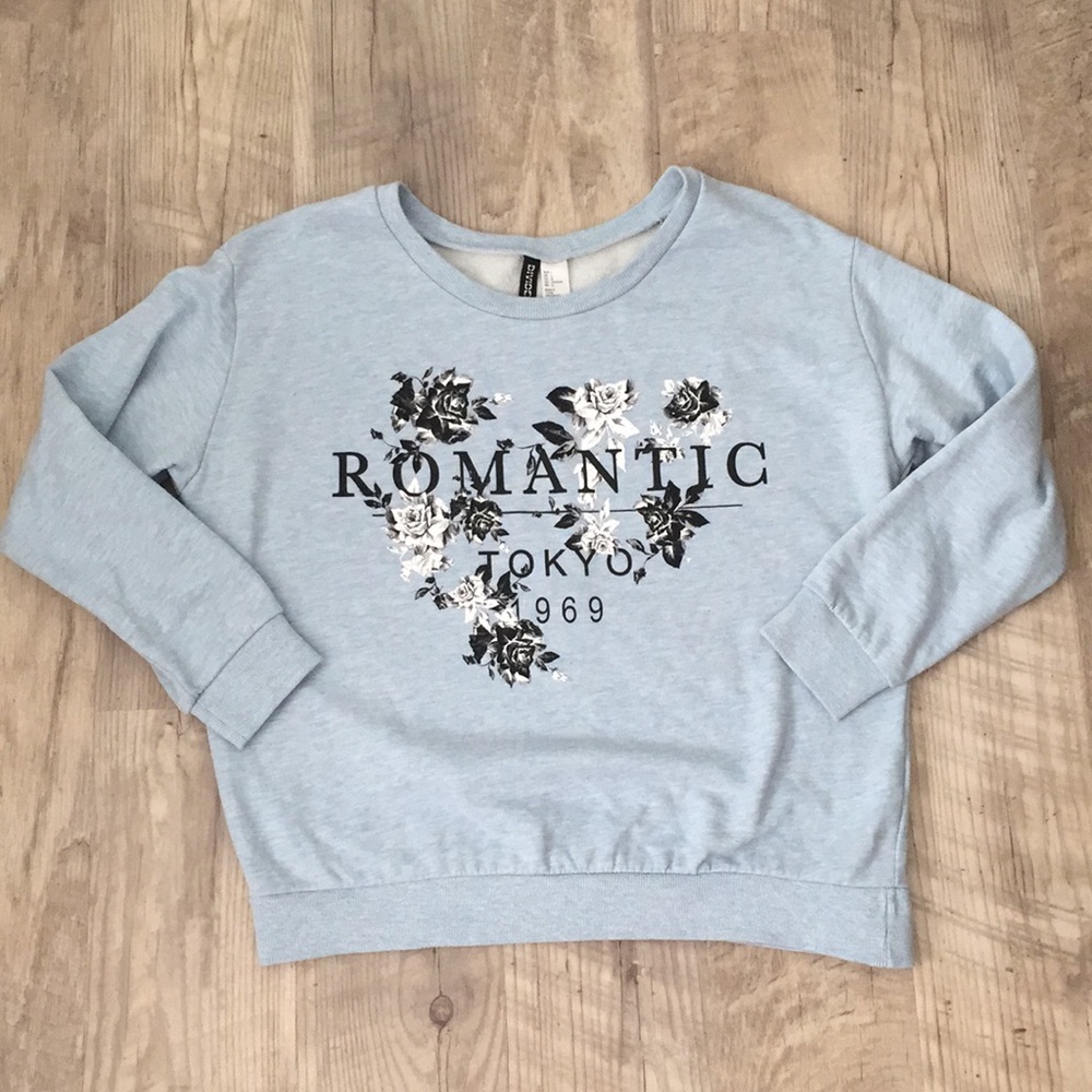 🏳️‍🌈{H&M} Blue Heather Pullover